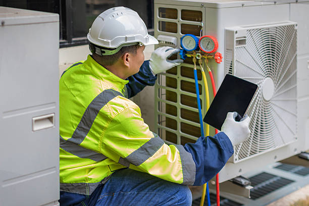 Professional Hvac Maintenance technician working in Belleville, MI